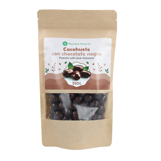 Erdnuss mit dunkler Schokolade Planeta Huerto 250gr