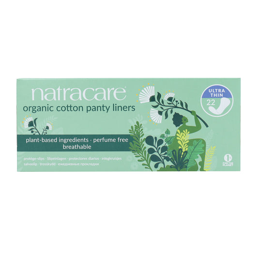 Natracare 100% Eco Cotton Ultra Thin Panty Liners 22 pcs