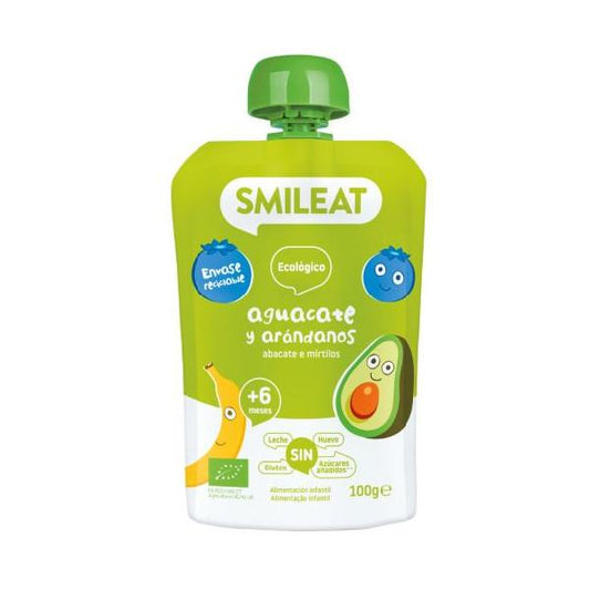 ECO Smileat avocado and blueberry pouch, 100 g