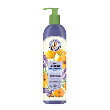 Gel doccia rilassante con lavanda selvatica e calendula di prato, Mama Pharmelia, 500 ml