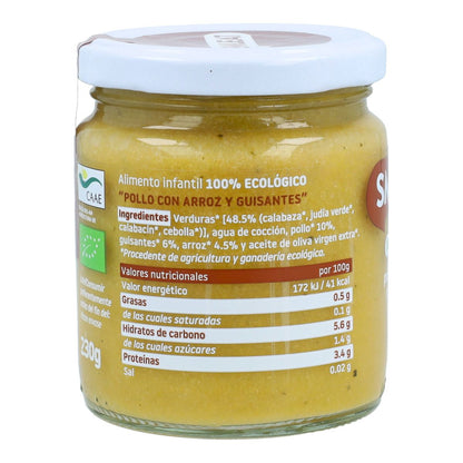 Vasetto BIO pollo con riso +6 mesi Smileat, 230 g
