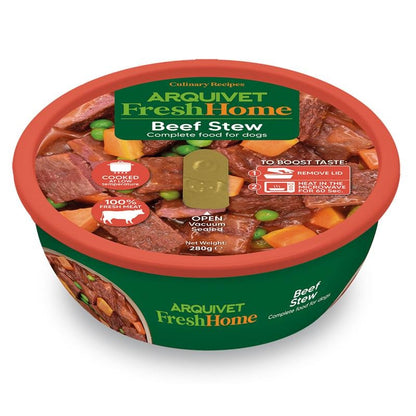 Arquivet Fresh Home Beef Stew Wet beef food for dogs 280 g