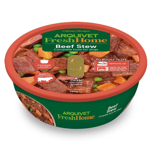 Arquivet Fresh Home Beef Stew Nassfutter für Hunde mit Rindfleisch 280 g