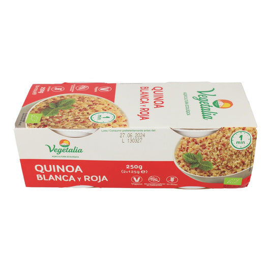 Bio-Quinoa-Becher (weiß und rot) von Vegetalia, 2 Stück à 125 g
