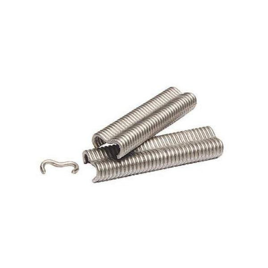 Gegalvaniseerde grafietklemmen voor het bevestigen van gaas Nortene 150 stuks 20 mm