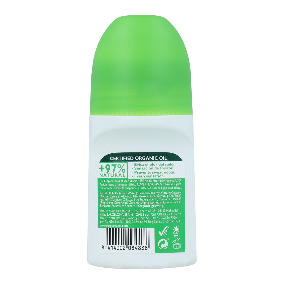 Zestaw 5x dezodorant w kulce z drzewem herbacianym Corpore Sano 75 ml