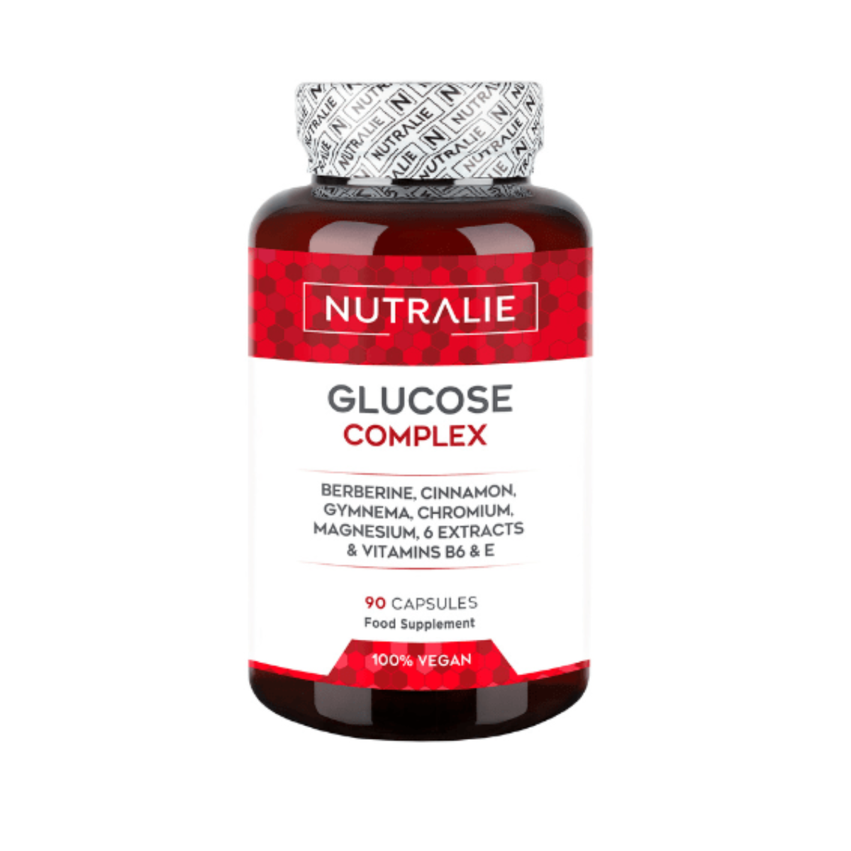 Complesso di glucosio Berberina + Cromo + Cannella Nutralie 90 capsule