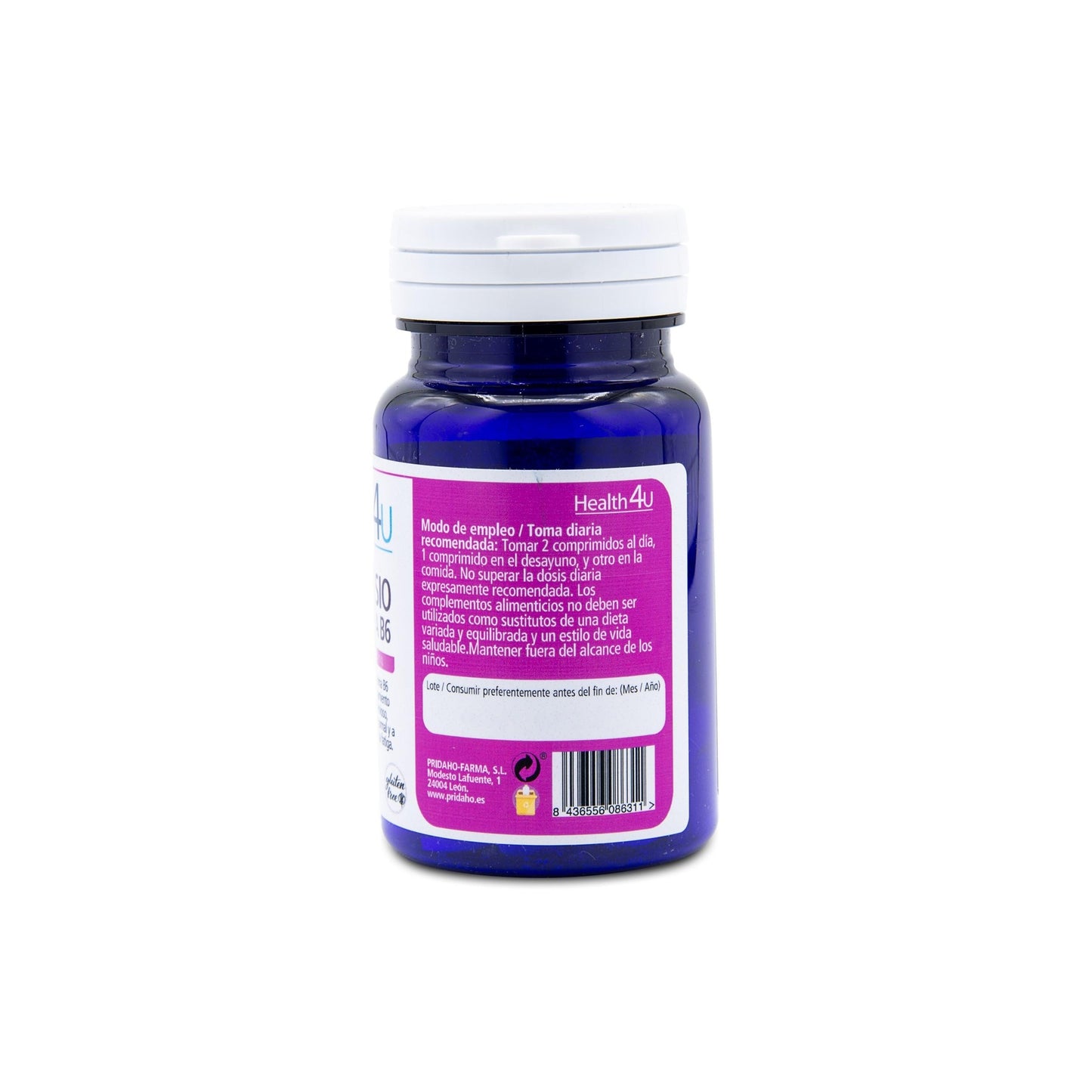 H4U Magnesio + vitamina B6 60 comprimidos de 500 mg