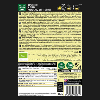 Naturgreen Curry-Nudelsuppe, 40 g