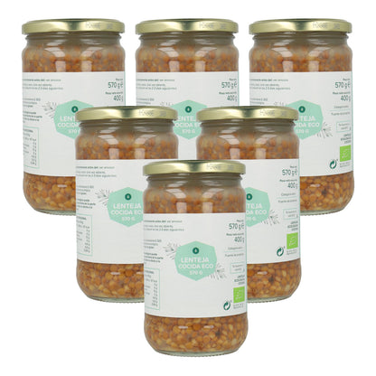 Pakket 6x gekookte linzen ECO Planeta Huerto 570 g