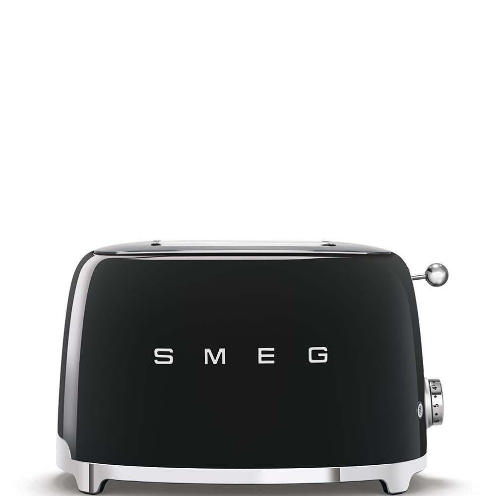 Grille-pain SMEG 2 fentes 50's Style noir Nego Mate