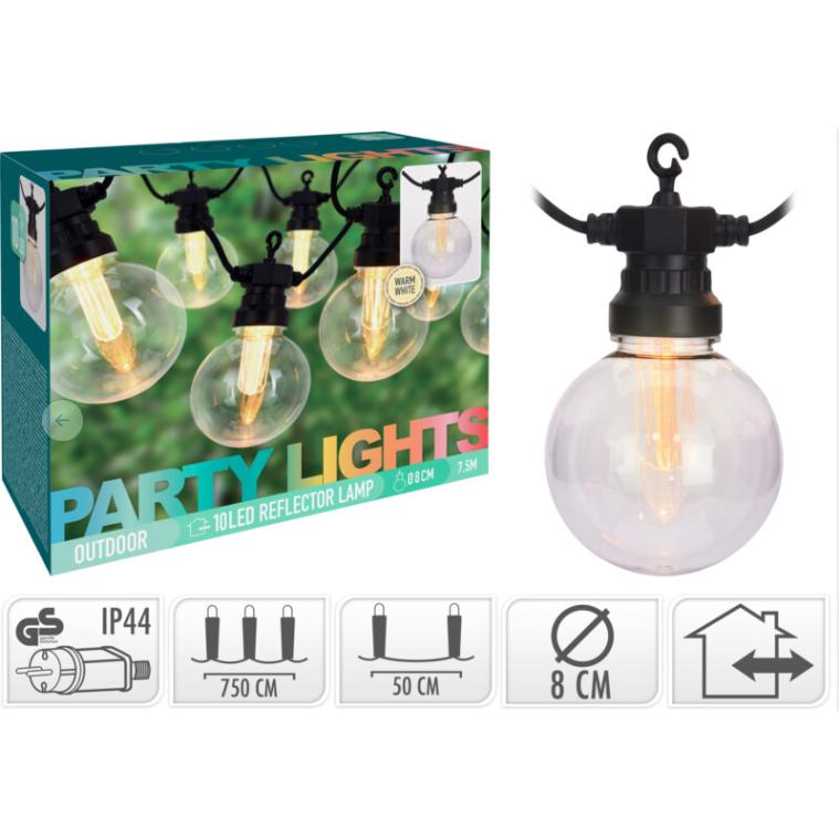 LED-slinger 10 lampjes wit