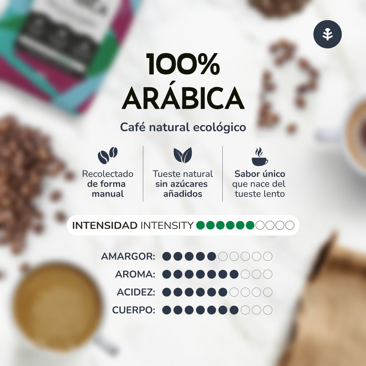 100% Arabica Planet Orchard Eco gemalen koffie 250 g