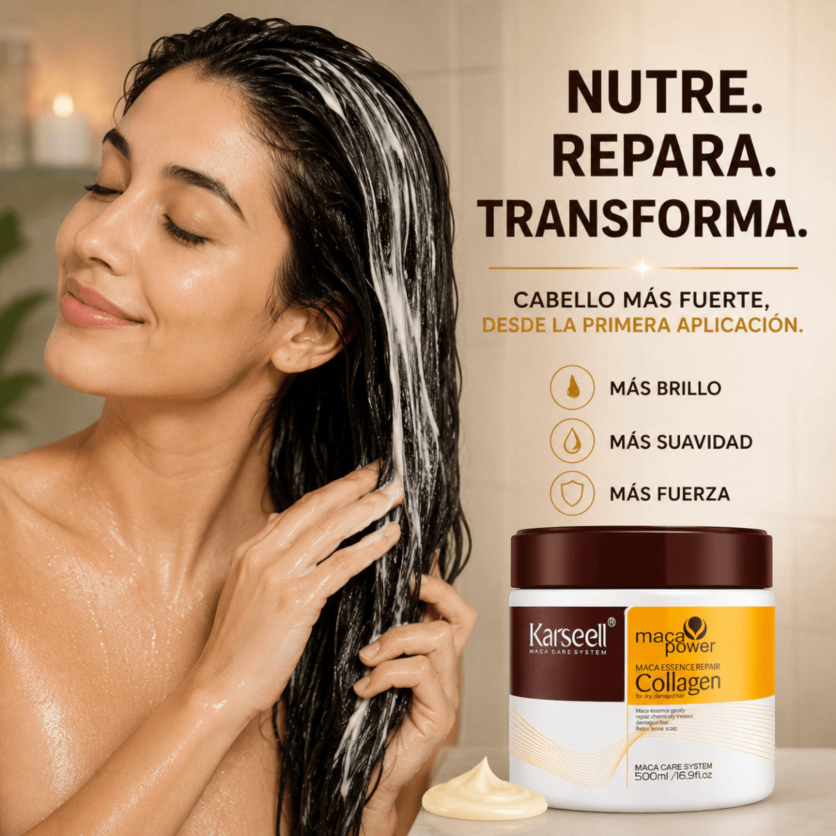 Mascarilla Capilar Colágeno Karseell 500 ml