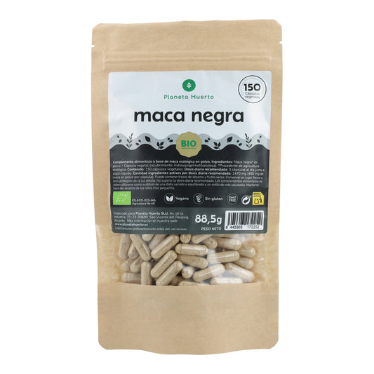 ORGANICZNA czarna Maca Planeta Huerto 150 kapsułek