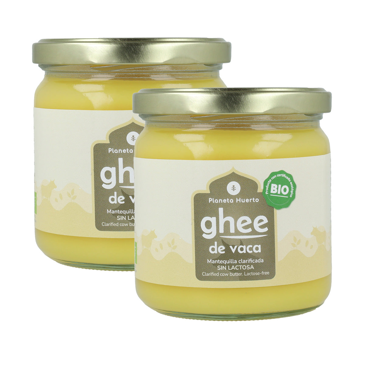 Pack 2x Ghee clarified butter ECO Planet Orchard 350 gr