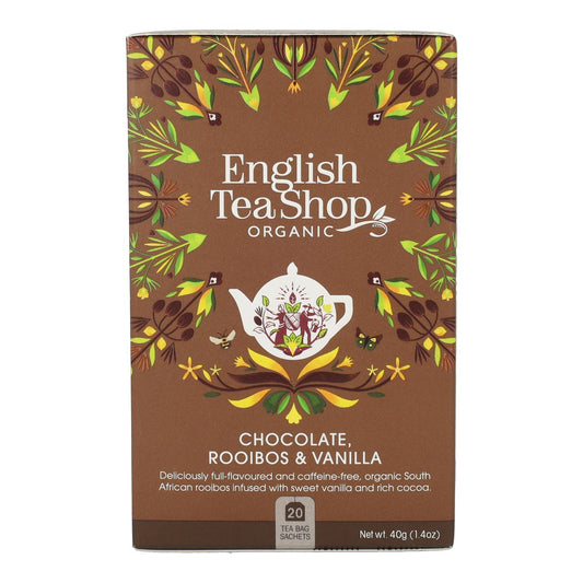 Rooibos-te med choklad och vanilj Bio English Tea Shop 40 g