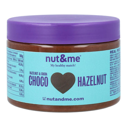 Cacao- en hazelnootcrème Nut&me 250 g