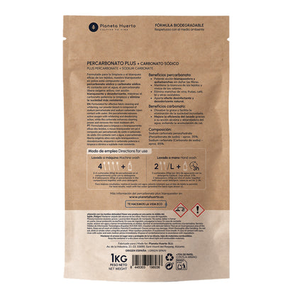 Percarbonate Plus blanchissant spécial pour le linge Planeta Huerto 1 kg