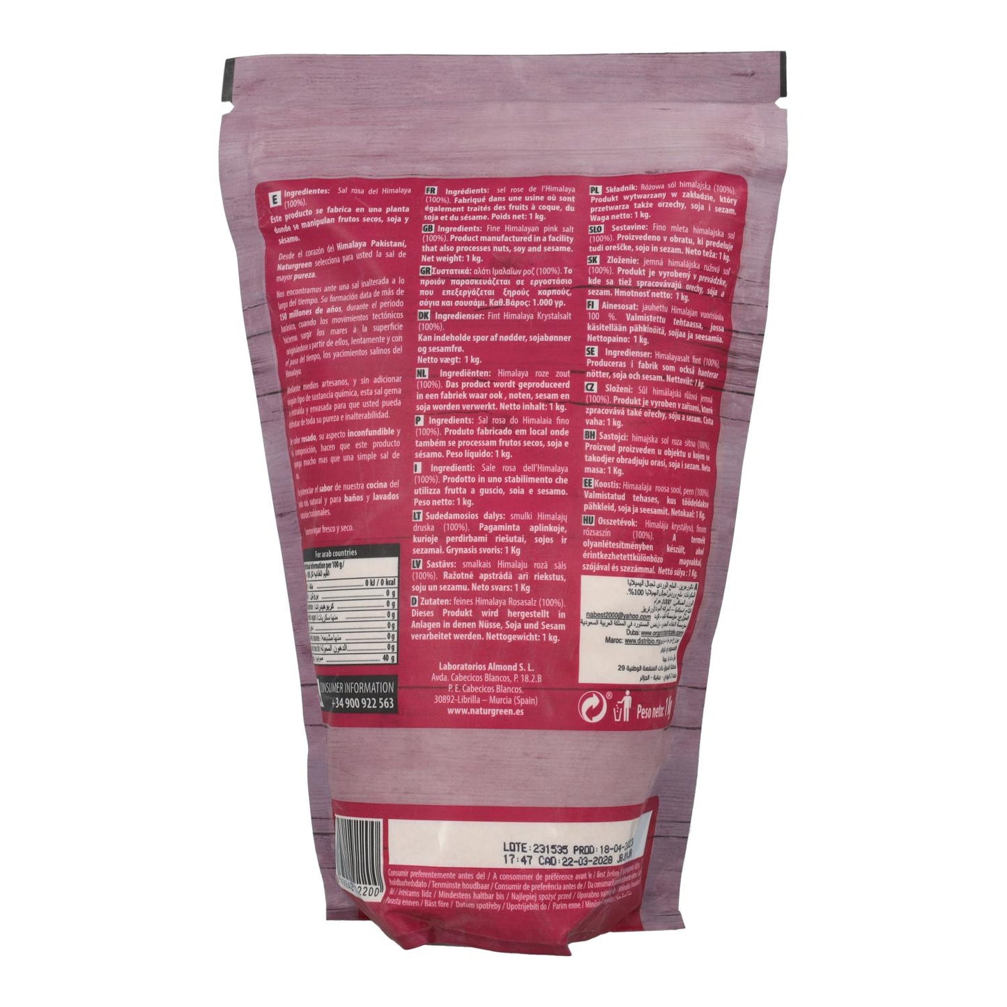 Naturgreen feines Himalaya-Salz, rosa, 500 g