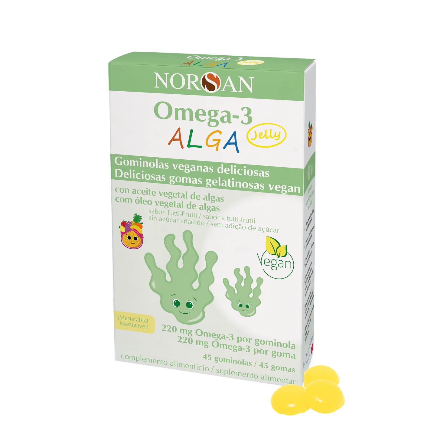 Omega-3 ALGA Jelly NORSAN 45 g jelly beans