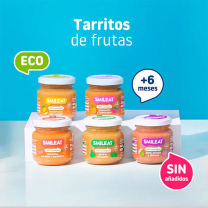 Petit pot bio poire et pomme +6 mois Smileat 130 g
