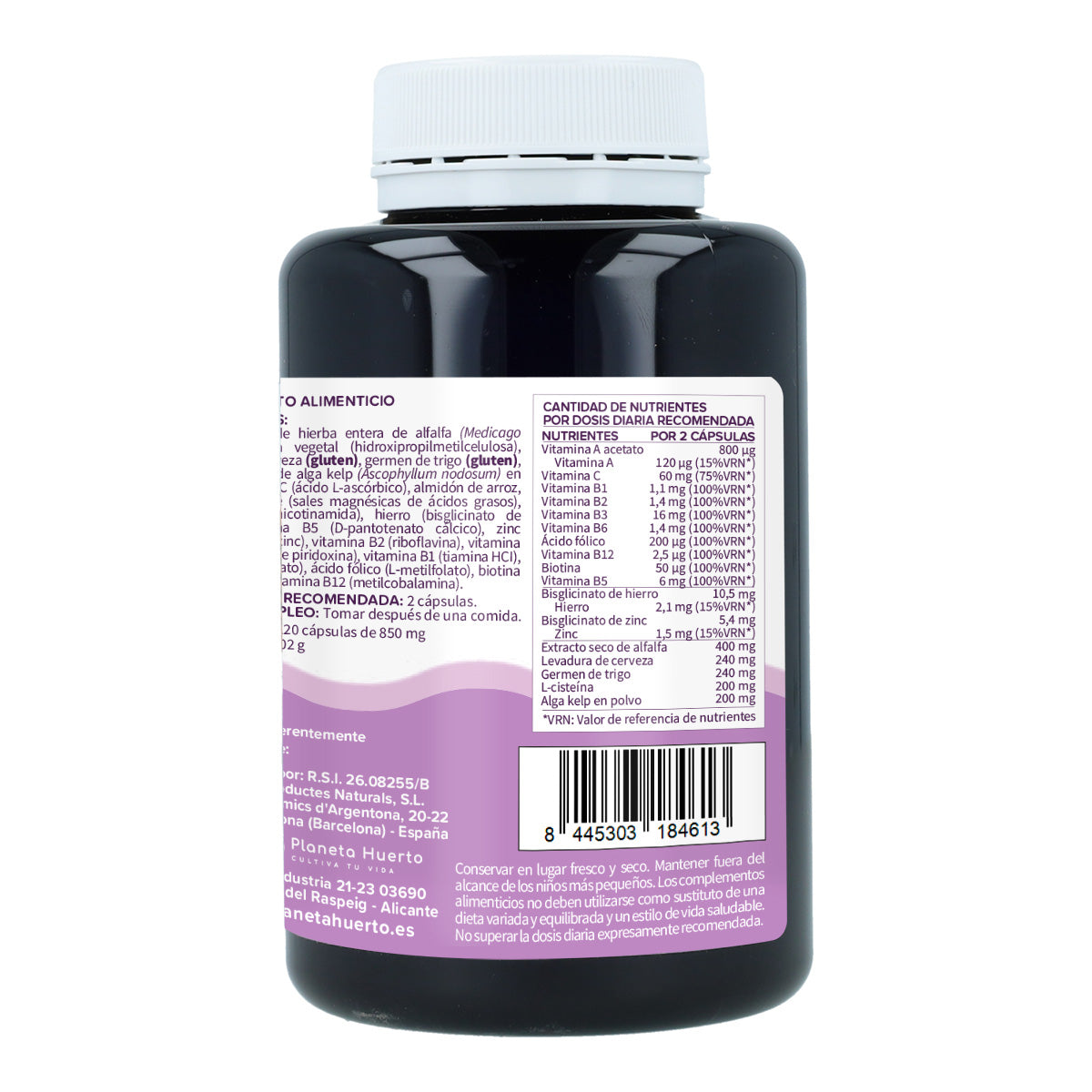 3xHair Booster Pack hair, skin and nails Planeta Huerto 120 capsules