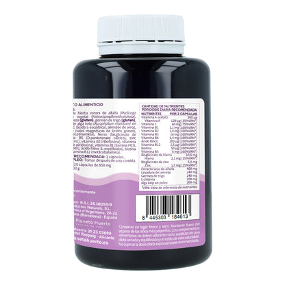 3xHair Booster Pack hair, skin and nails Planeta Huerto 120 capsules