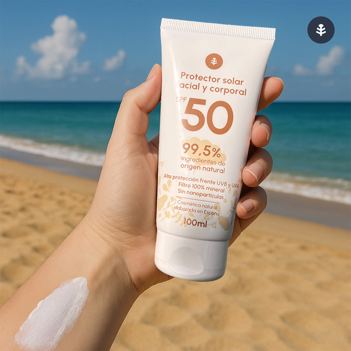 Crème solaire 100 % minérale SPF50 Planeta Huerto 100 ml