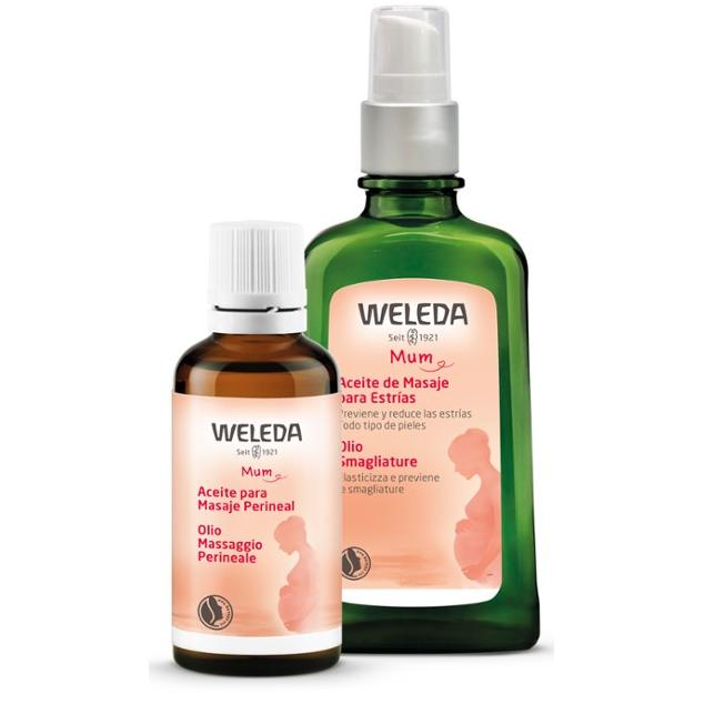 Schwangerschaftspackung Massageöl für den Dammbereich + Massageöl gegen Dehnungsstreifen