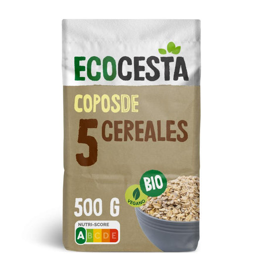 Fiocchi di 5 cereali biologici, 500 g Ecocesta