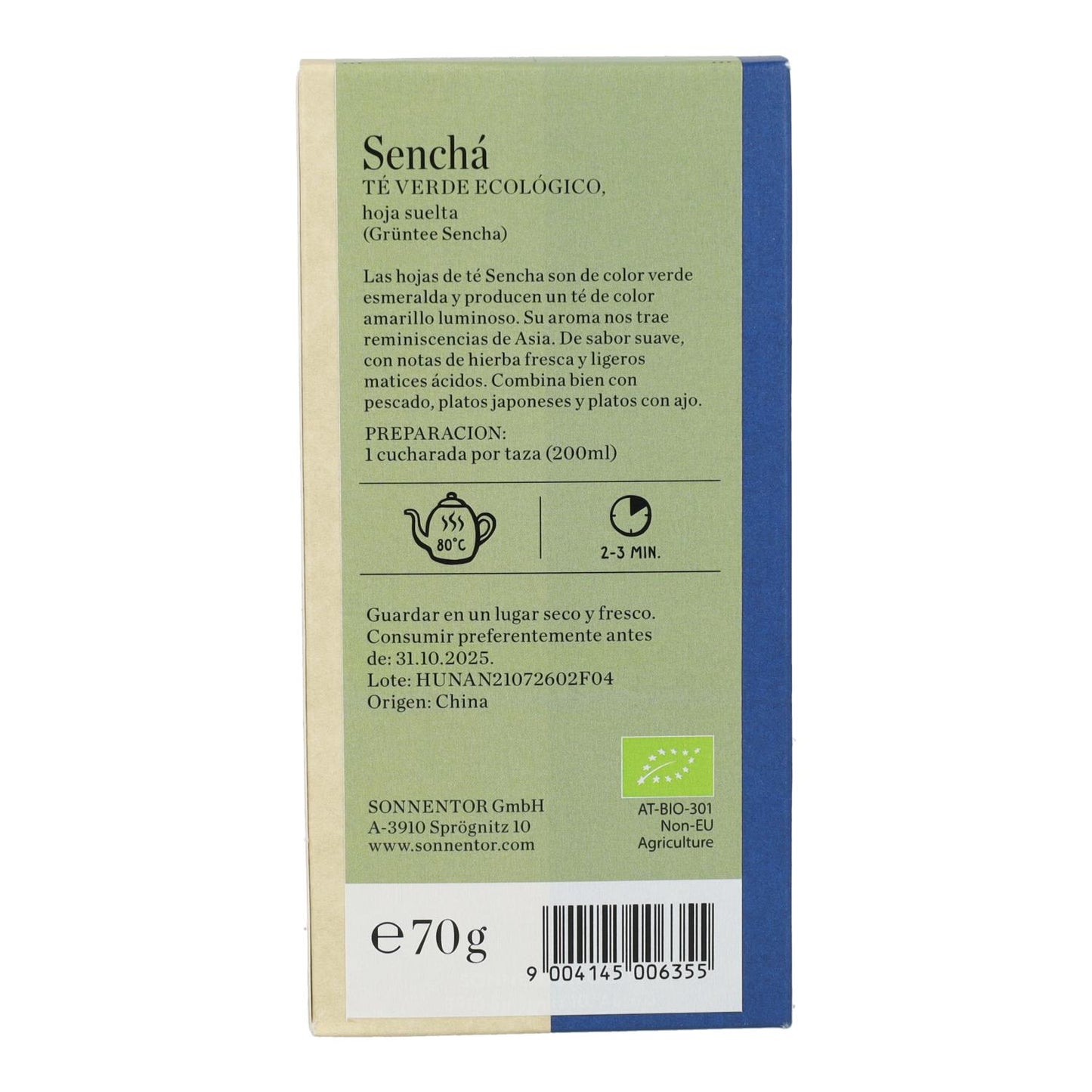 Zielona herbata Senchá Eco 70 g  Sonnentor