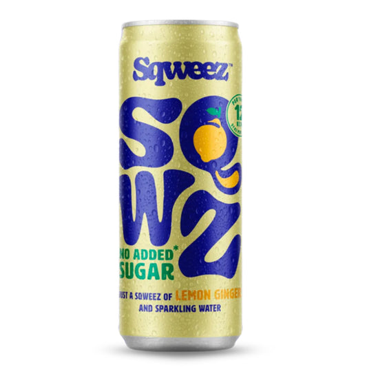 Bevanda al gusto di zenzero e limone a basso contenuto calorico SQWZ 250 ml