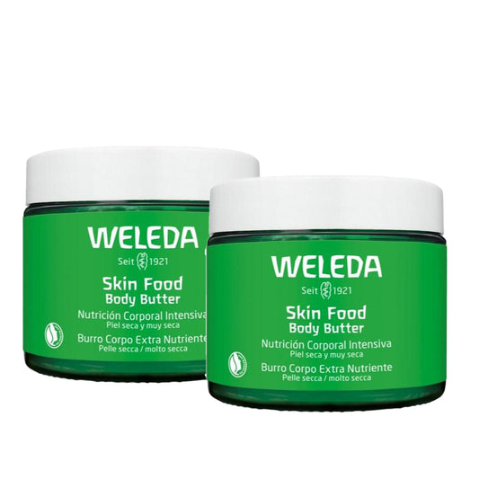 Pakket 2x Skin Food Body Butter van Weleda met geneeskrachtige planten 150 ml