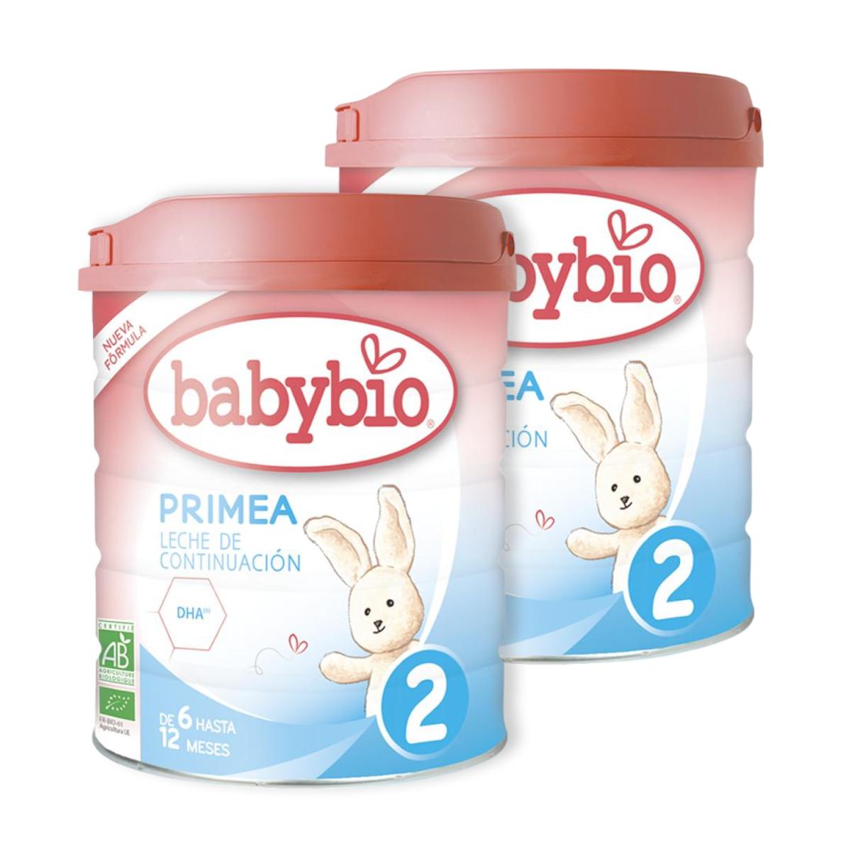Pack of 2 Primea 2 follow-on milk (6 to 12 months) Organic Babybio 800 g