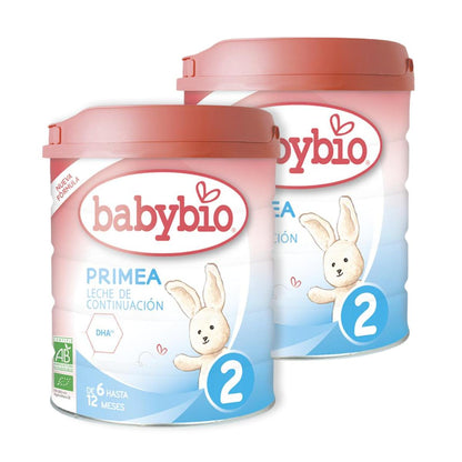 Pack of 2 Primea 2 follow-on milk (6 to 12 months) Organic Babybio 800 g