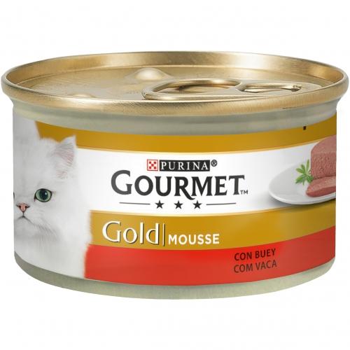 24er-Pack GOURMET GOLD Mousse Nassfutter Rind 85 g