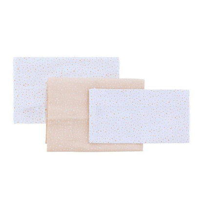 Cambrass Be Villa Green 3-piece mini cot sheet set