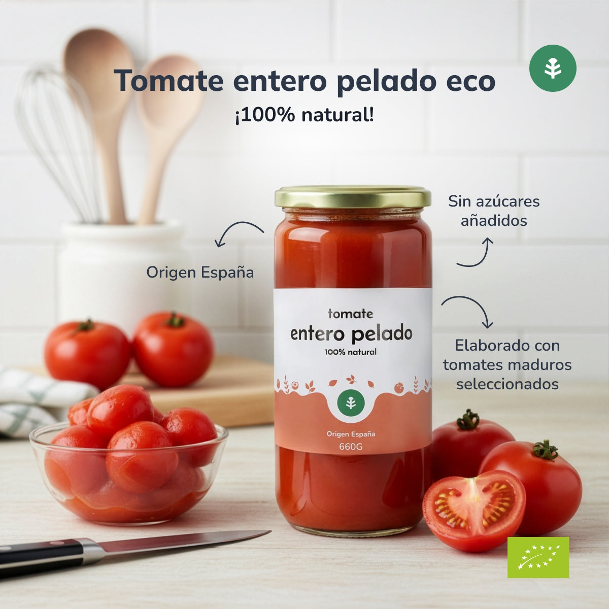 Pomidor bez skórki ECO Planeta Huerto 660 g