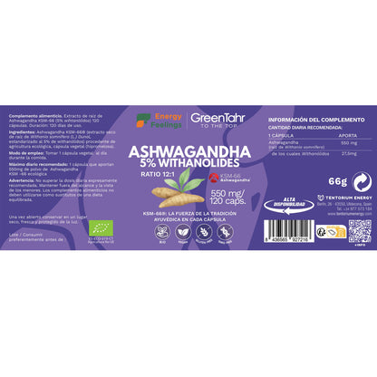 Ashwagandha KSM66 ECO Energy Feelings 120 capsules