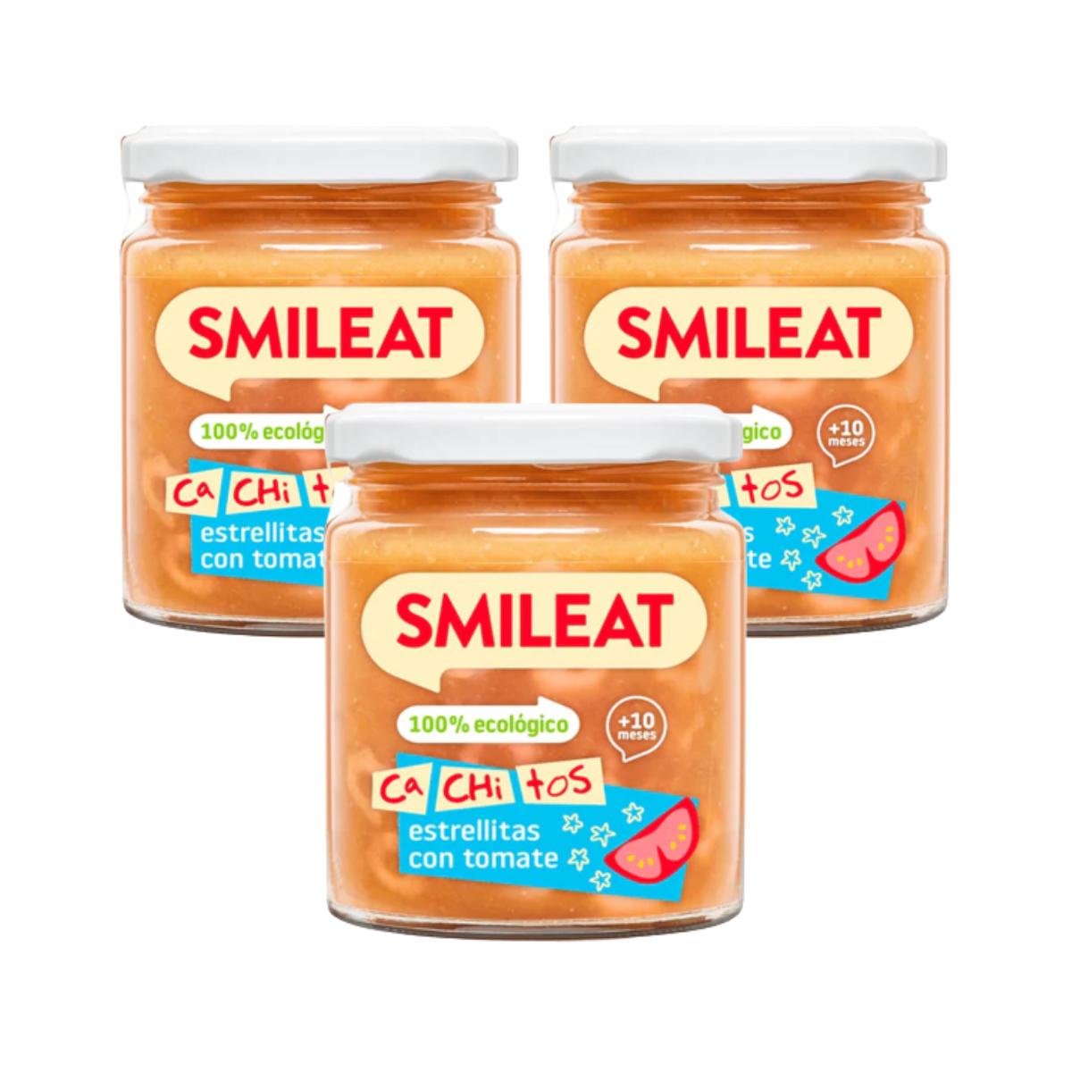 Pack de 3 petits pots de pâte à la tomate bio CA CHI TOS Smileat, 230 g