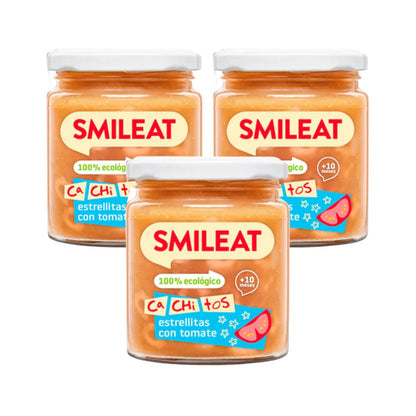 Pack de 3 petits pots de pâte à la tomate bio CA CHI TOS Smileat, 230 g