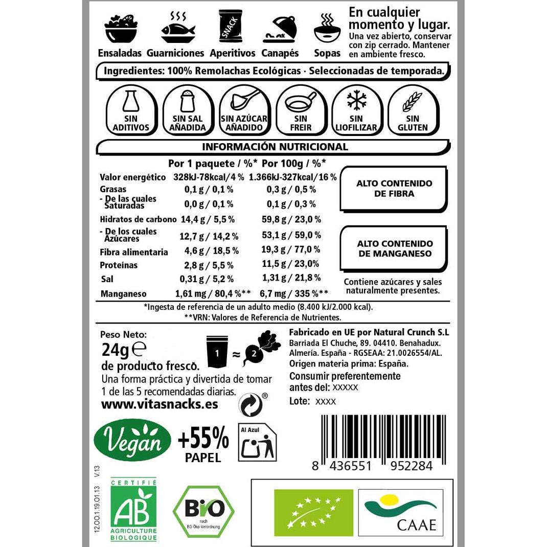 Barbabietola croccante BIO VitaSnack 24 g