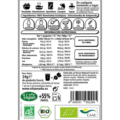 Barbabietola croccante BIO VitaSnack 24 g