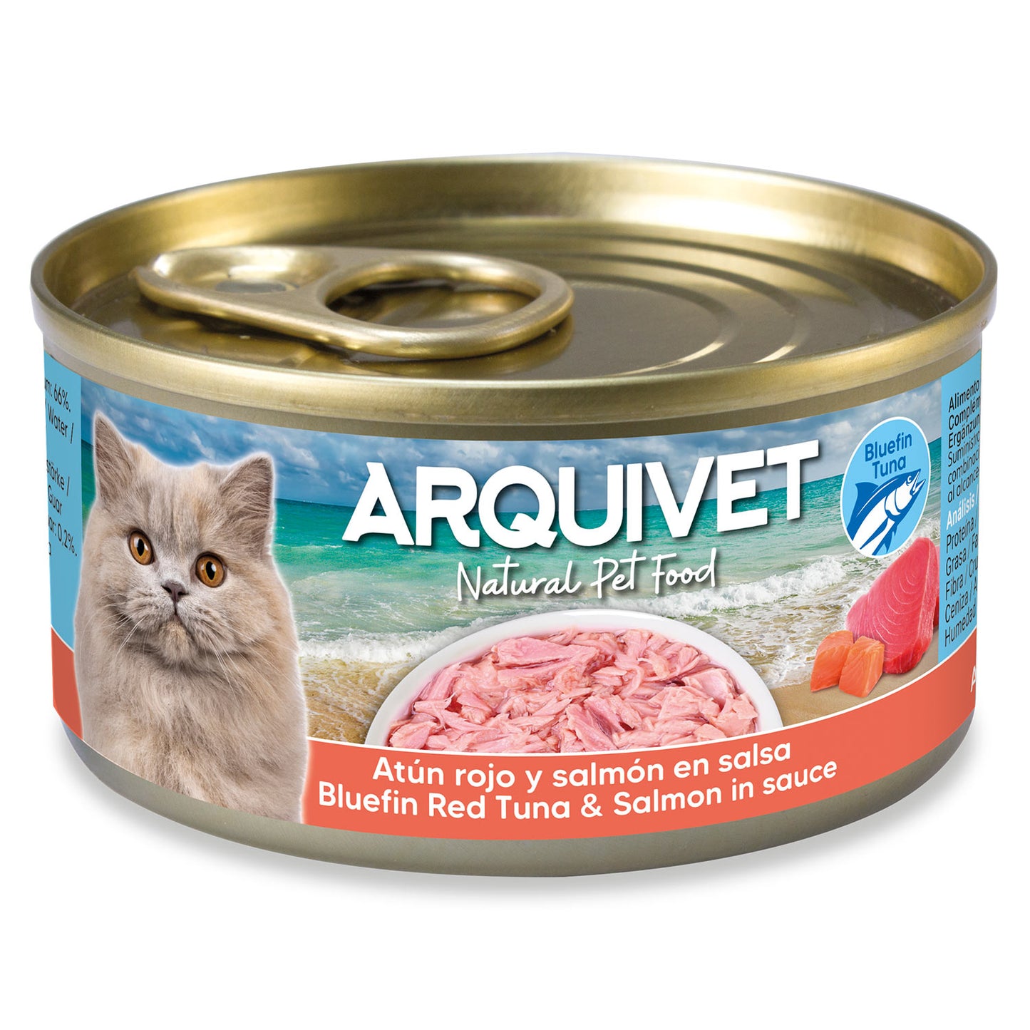Arquivet red tuna and salmon in sauce 80 g Wet cat food