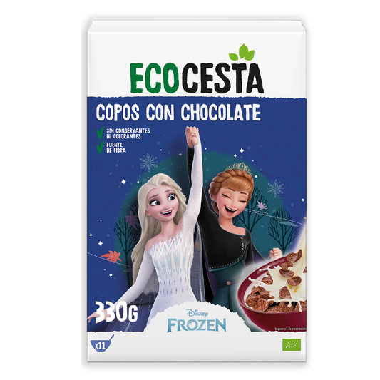 Disney Edition Organic Chocolate Corn Flakes Ecocesta 330 g
