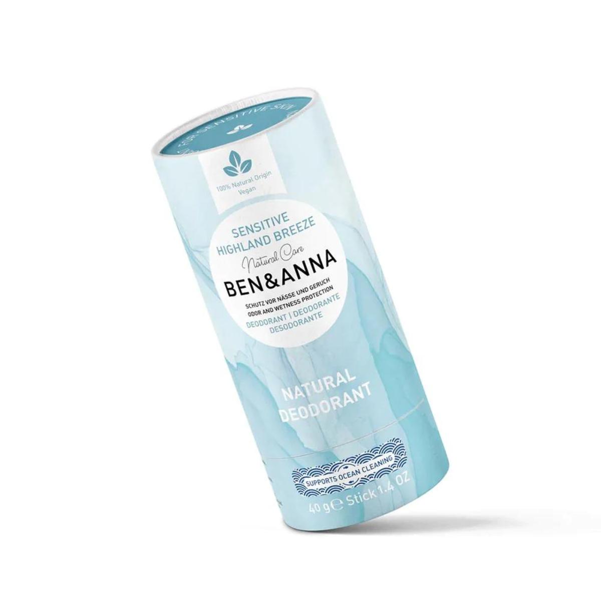 Sensitive deodorant Brisa de las tierras altas Ben&Anna 40 g