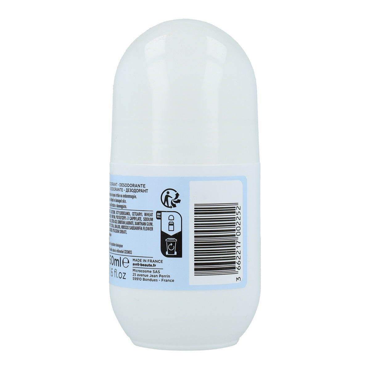 Biologische roll-on deodorant, Avril, 50 ml