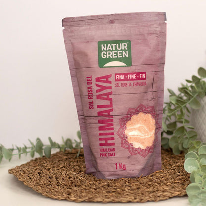 Fint rosa Himalaya-salt Naturgreen 1 kg