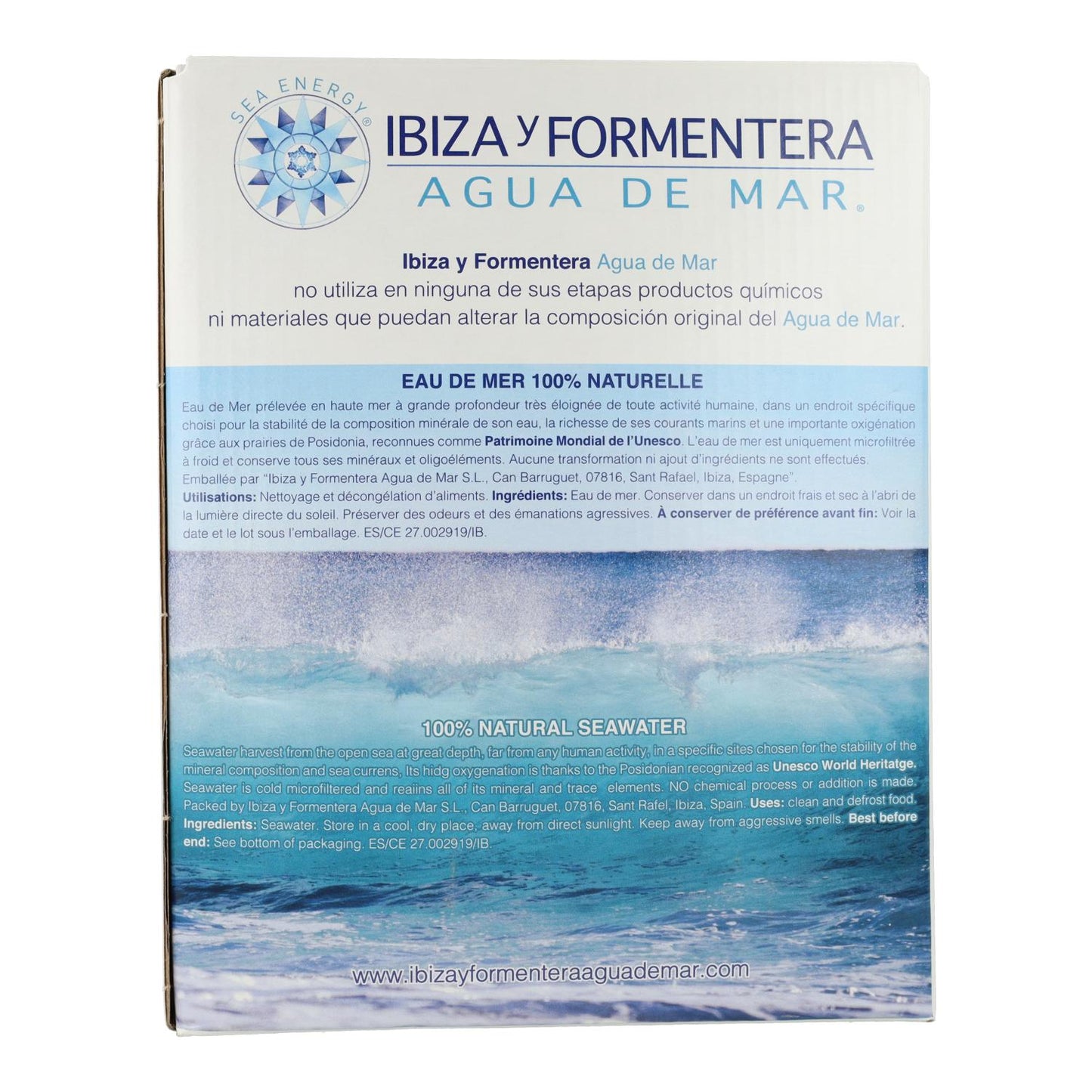 Eau de mer Ibiza et Formentera Bag In Box 3 L